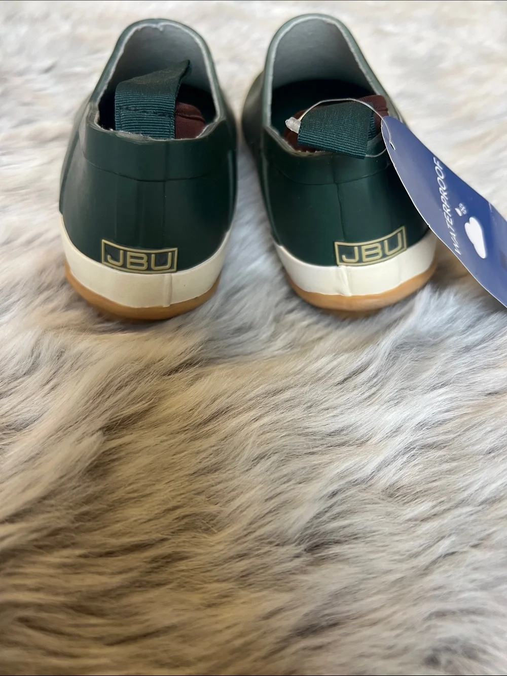 JBU Men's Slip-On Rain & Snow Boots in Dark Green